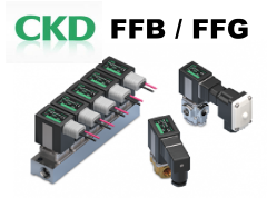 CKD FFB/FFG Direct acting 2, 3-port solenoid valve MULTI-FIT® series
